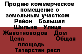 Продаю коммерческое помещение с земельным участком › Район ­ Большая Шильна › Улица ­ Животноводов › Дом ­ 23 › Цена ­ 3 300 000 › Общая площадь ­ 147 - Татарстан респ., Тукаевский р-н, Большая Шильна с. Недвижимость » Помещения продажа   